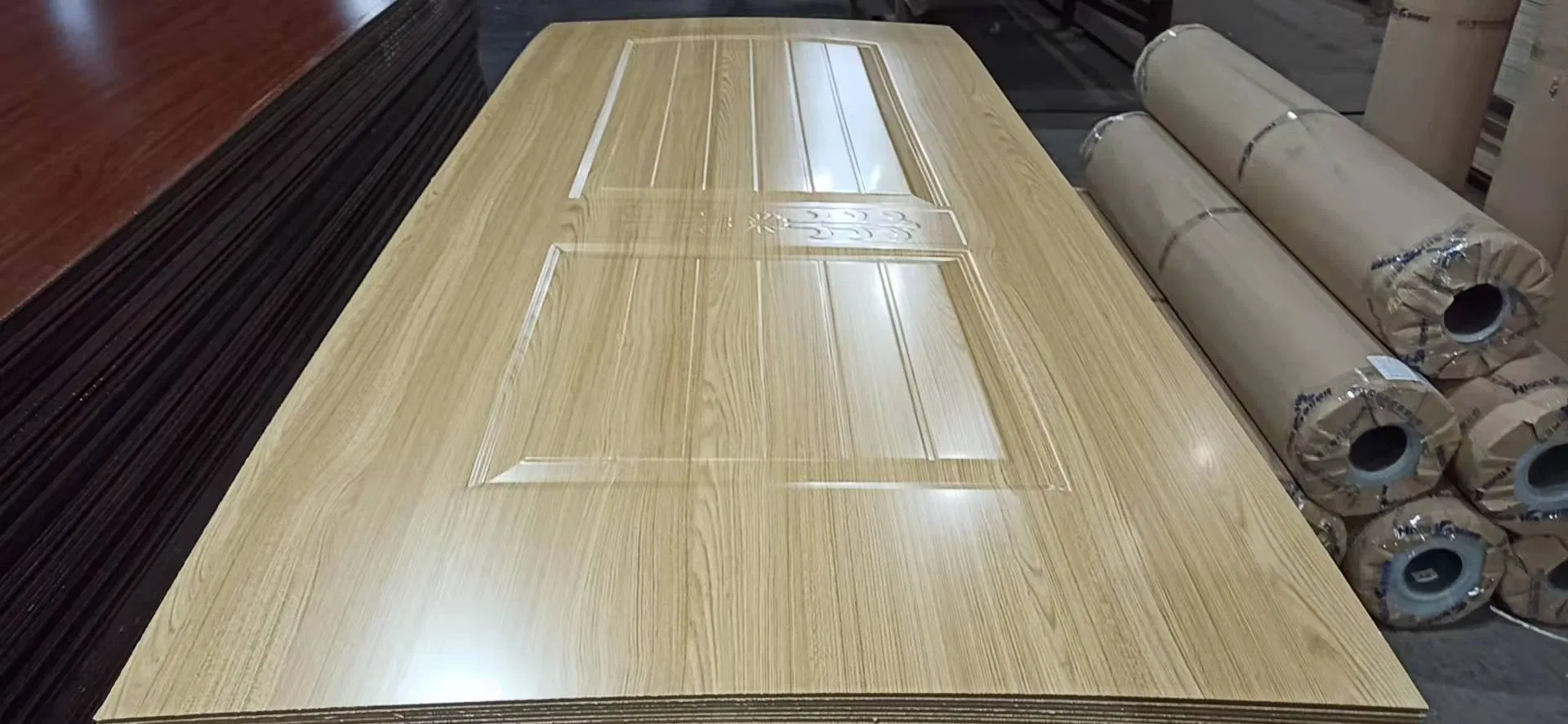 Malaysia Melamine Wooden Door Skin HDF Door Skin Panel