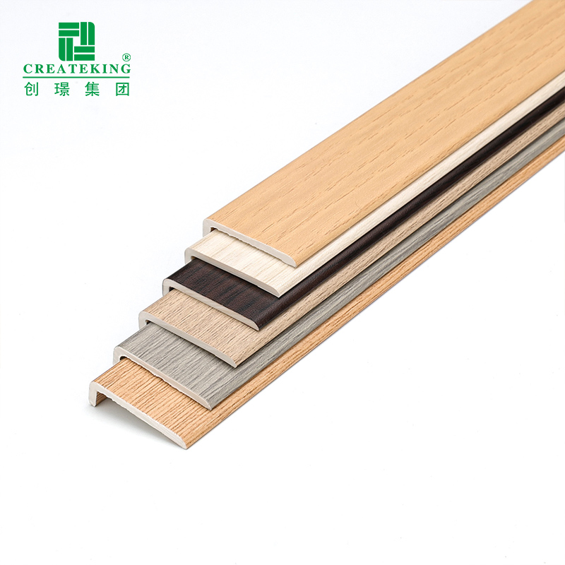 China Factory Customized Multicolor 24*4mm Waterproof L-Shaped UPVC Flooring Profiles