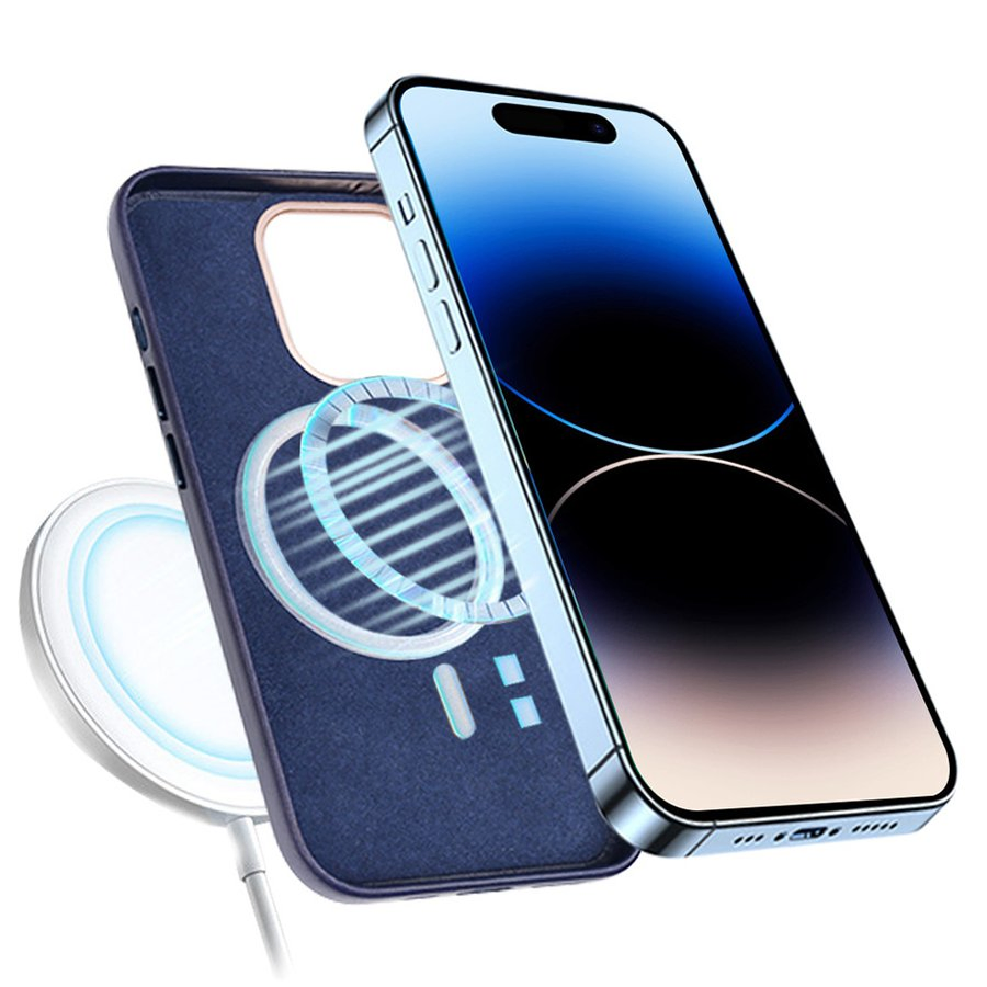 Чехол для iPhone 14 с MagSafe из натуральной кожи