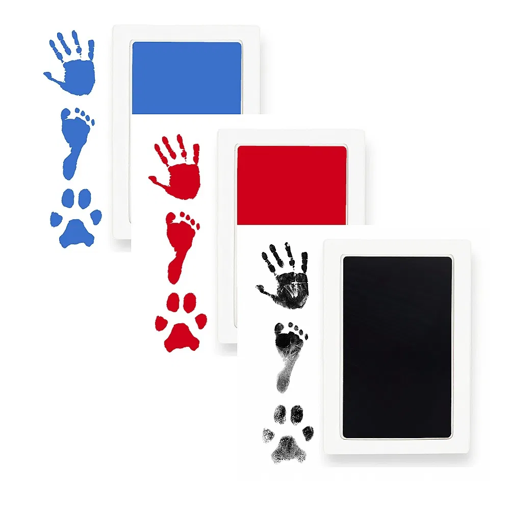 Pet Paw Prints Kids' Weekly Commemorative Footprint Ink Stamp Pad Toy