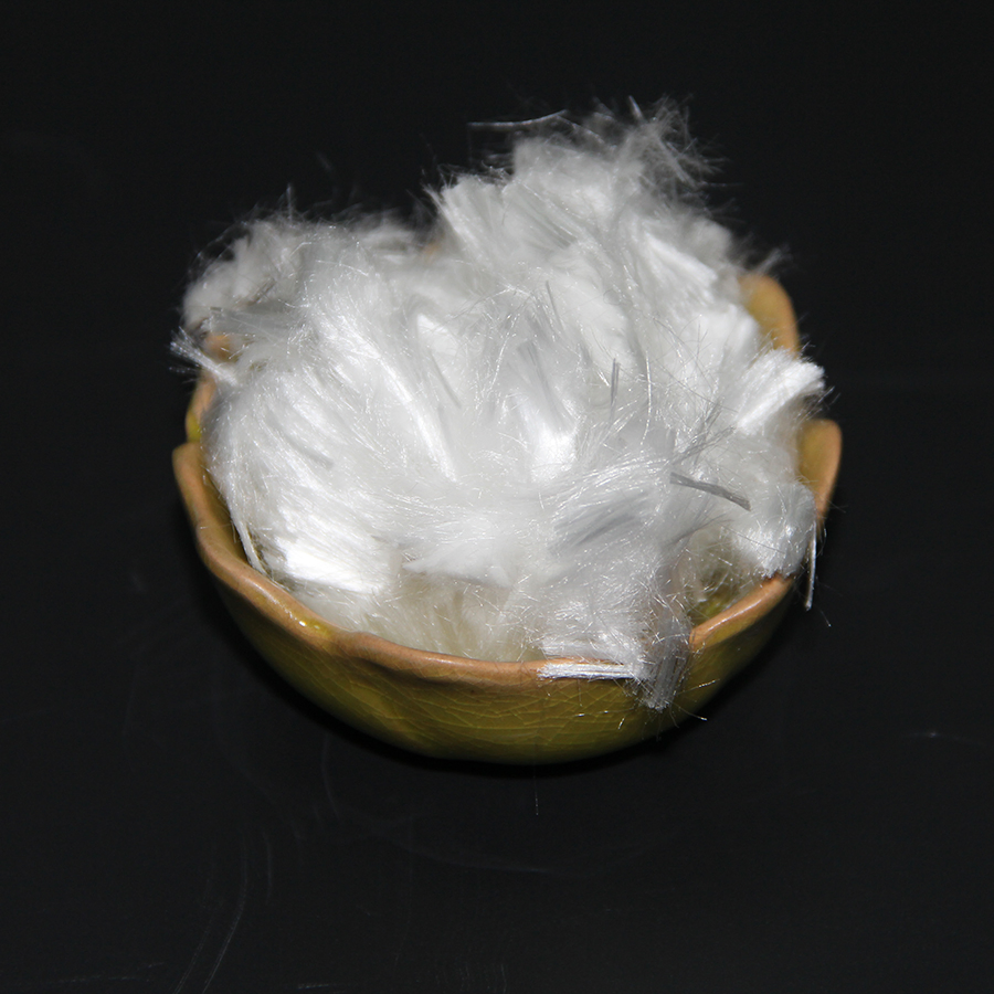 White PP Polypropylene Microfiber for Concrete