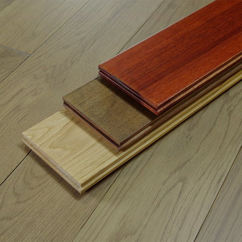 Modern Smoked Oak Engineered Wood Flooring, 18mm Thick, Factory Price