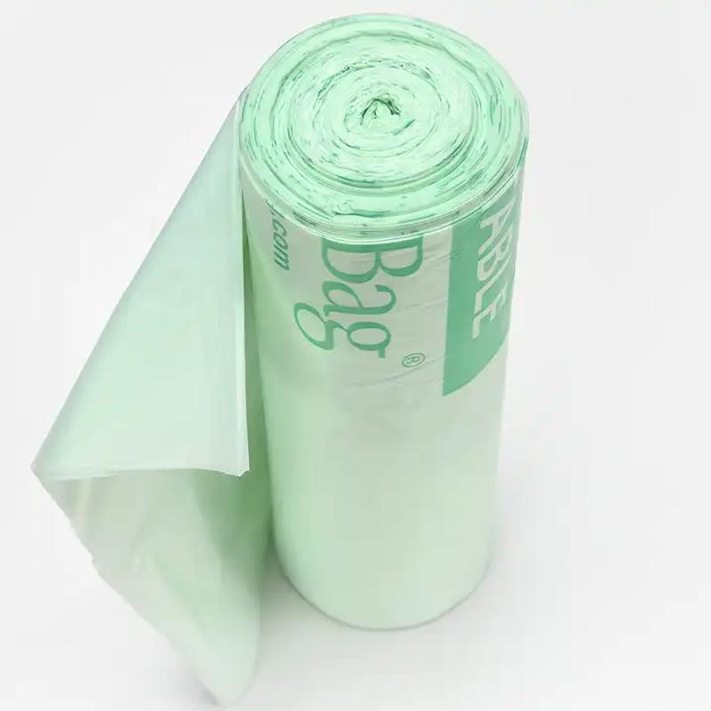 Drawstring Degradable Garbage Bag Compostable Living Room Garbage Bag