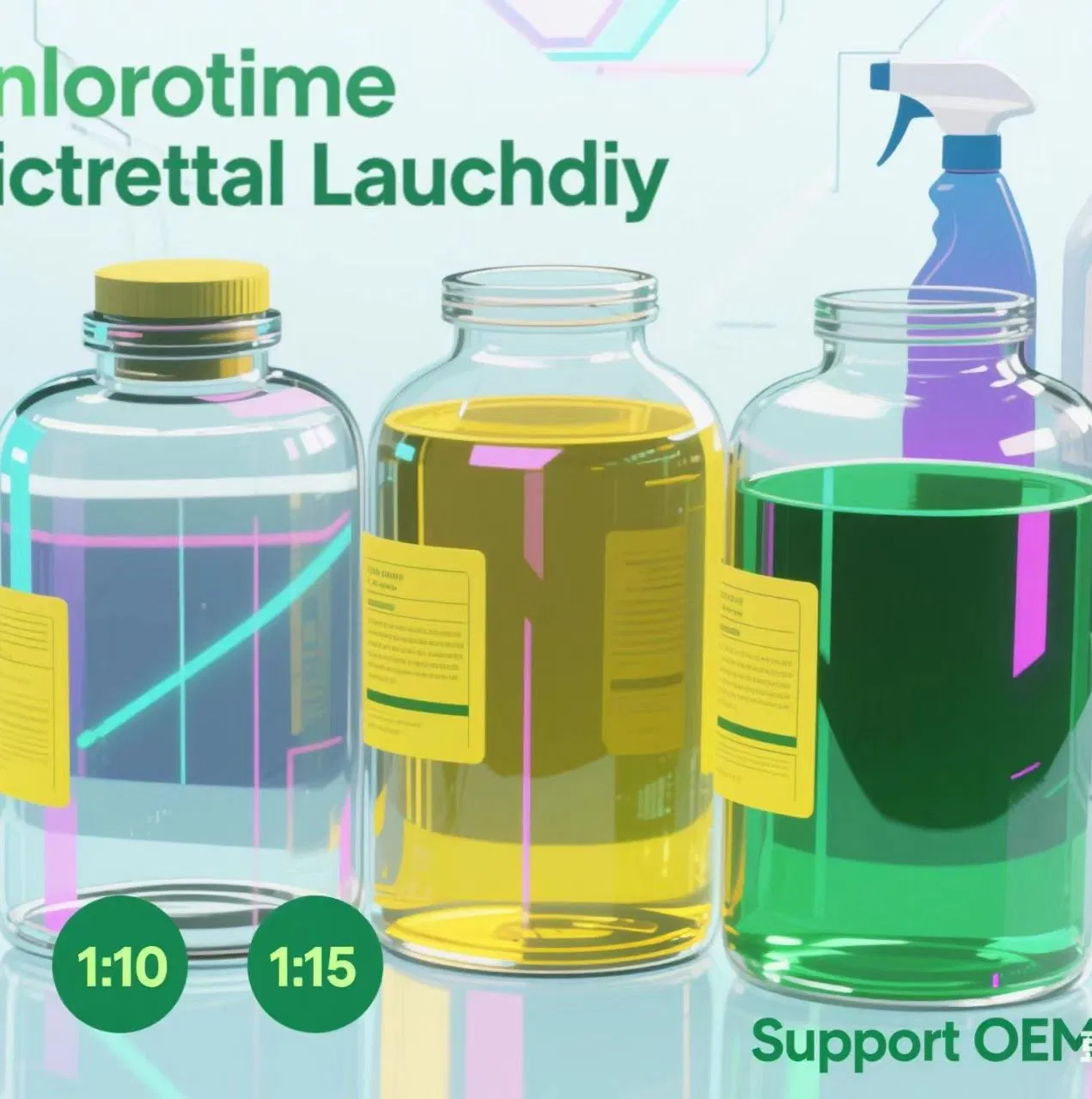 Concentrated Laundry Liquid 1: 8 Supply Gentle