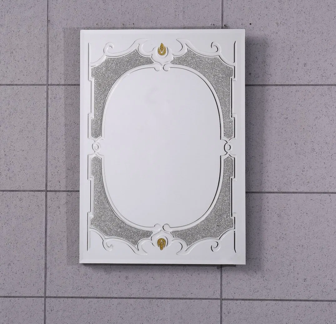 40X60cm 4mm Wall Mounted Bevel Edge Colorful Frameless Decorative Bathroom Mirror