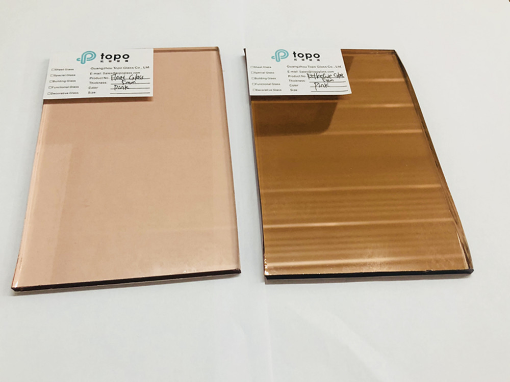 5mm-12mm High Quality Pink Reflective Glass on Supply (R-P)
