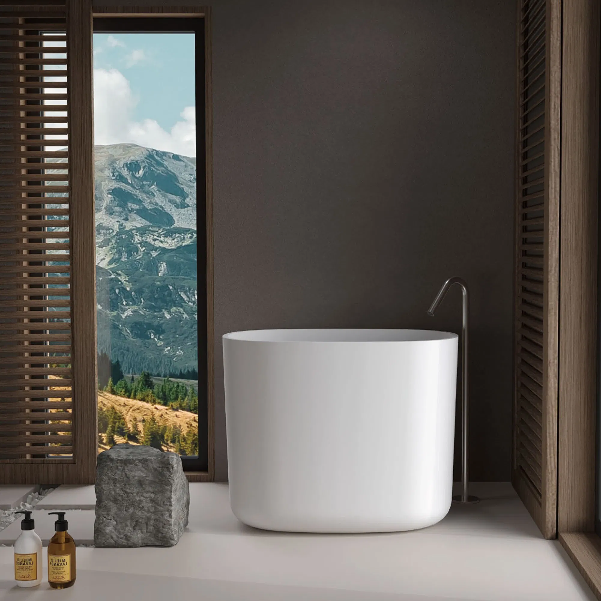 Глубокая ванна для маленькой ванной комнаты