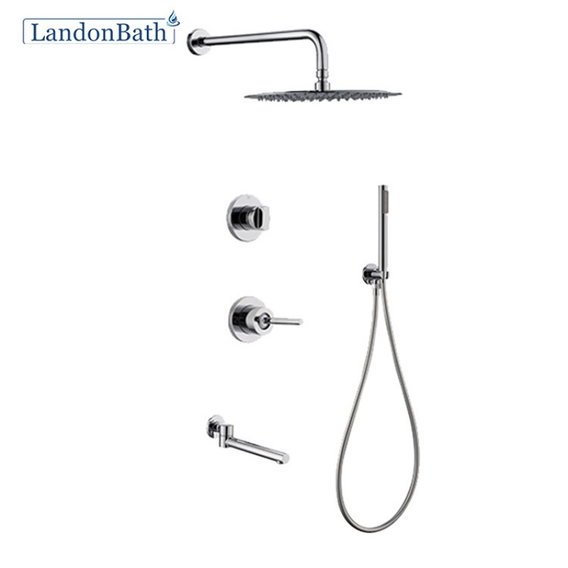 Modern Cheap Nice Quality Concealed Bath Shower Matte Black Accessories