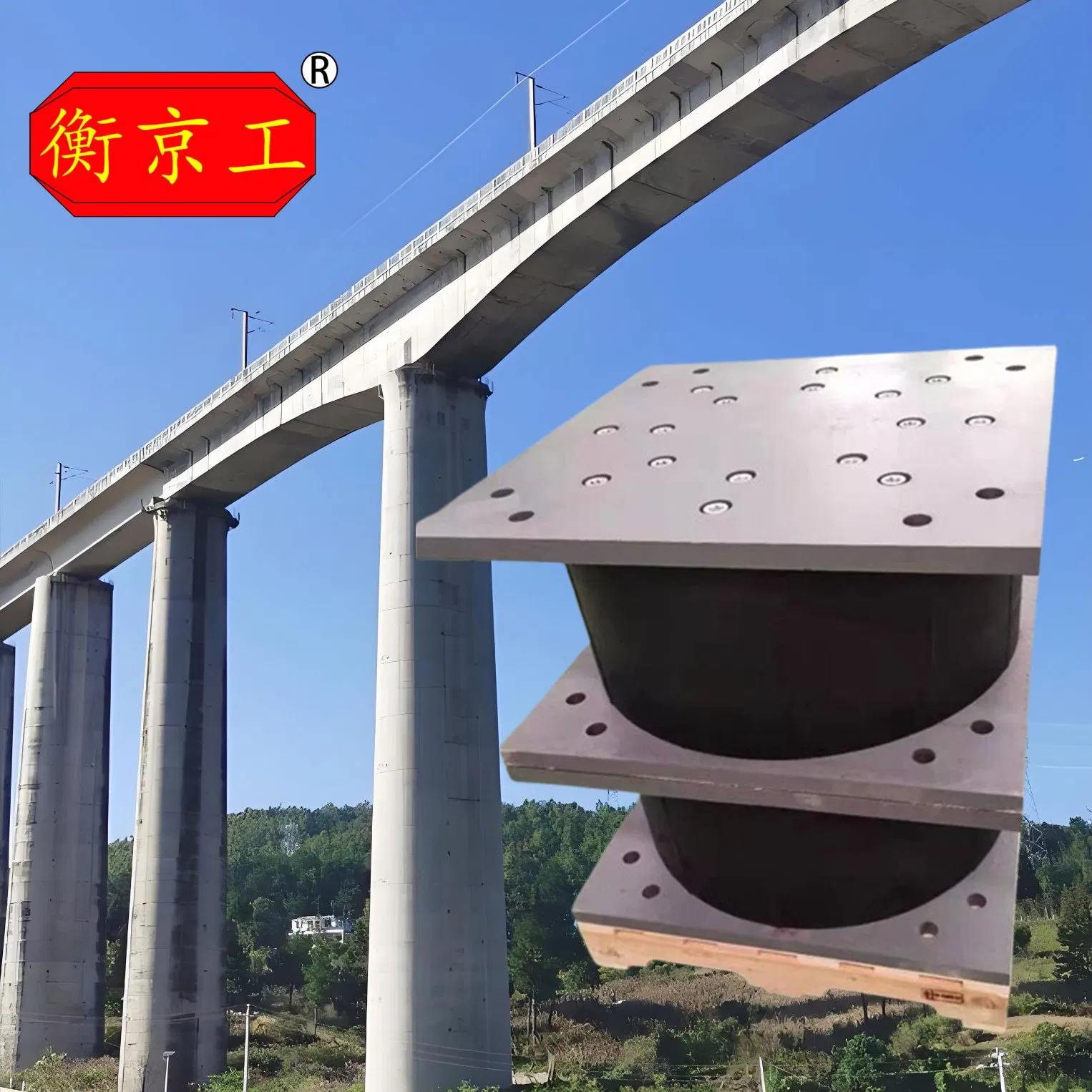 Seismic Isolation Elastomeric Lrb Lead Core Bearing for Building Bridge