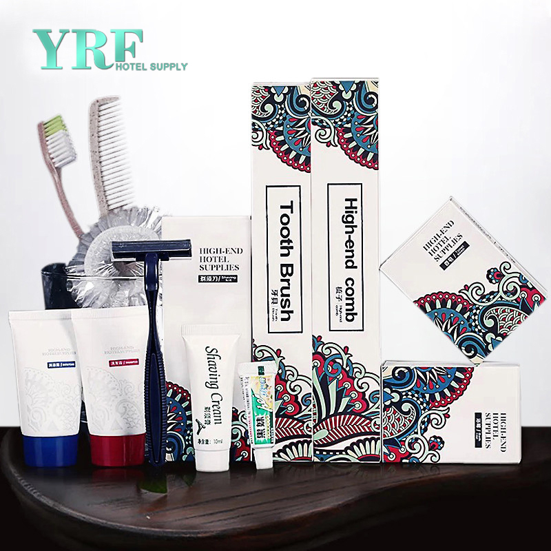 Yrf Hotel Supply New Model 8 PCS Faux Leather Sets Luxury Hotel Amenities Shampoo