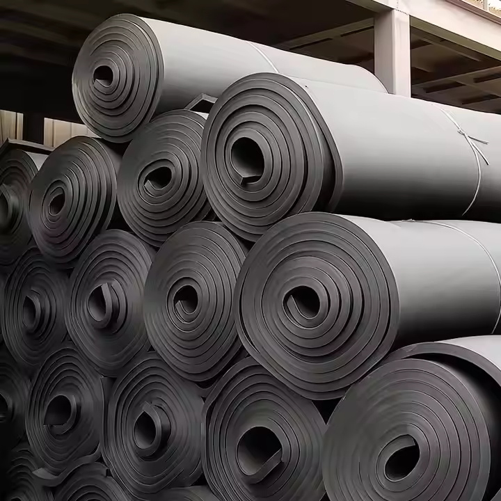Nature Soundproofing NBR Rubber Foam EVA Foam Sheet HVAC System Rubber Foam Insulation Roll