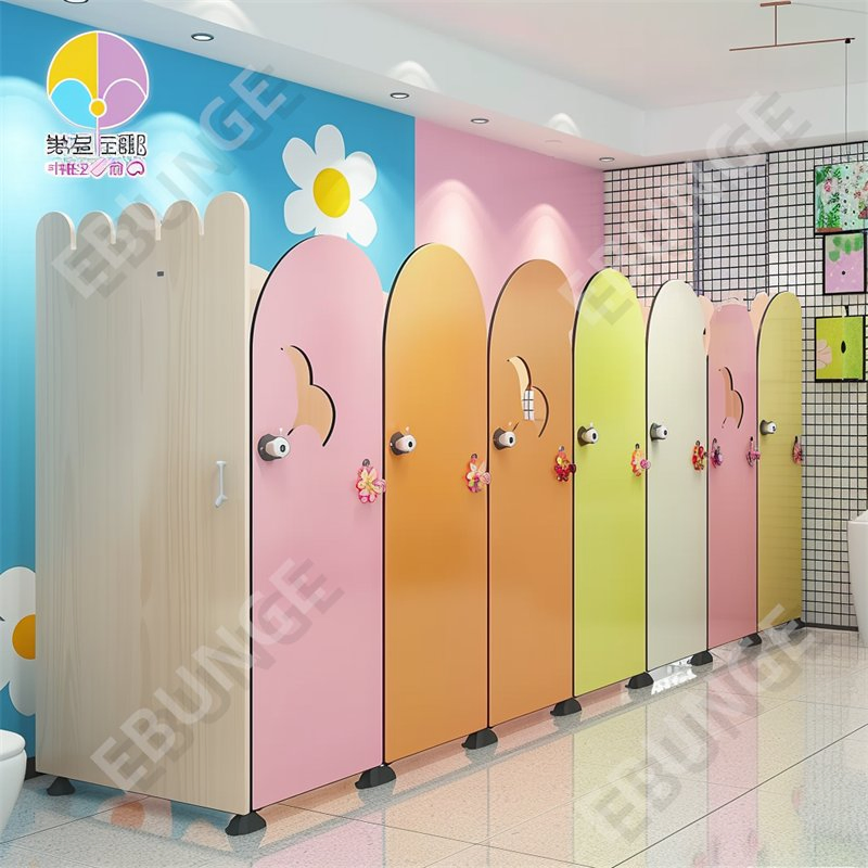 High Quality HPL Compact Laminate Toilet Cubicle for Primary School