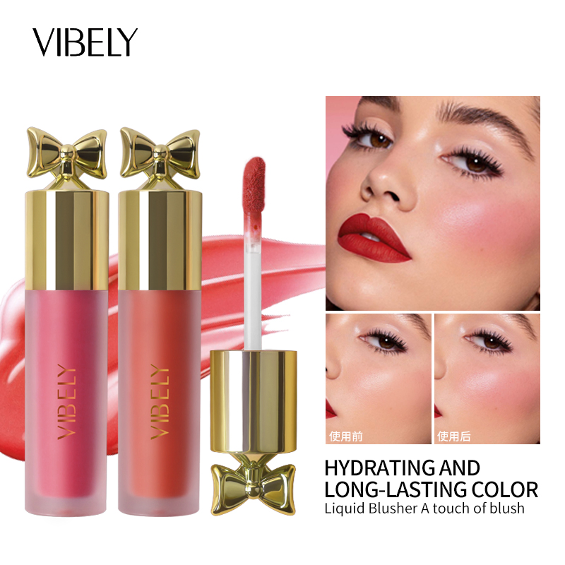Makeup Lip Eye Cheek 3-in-1 Natural Pigment Waterproof Matte Cream Liquid Blush