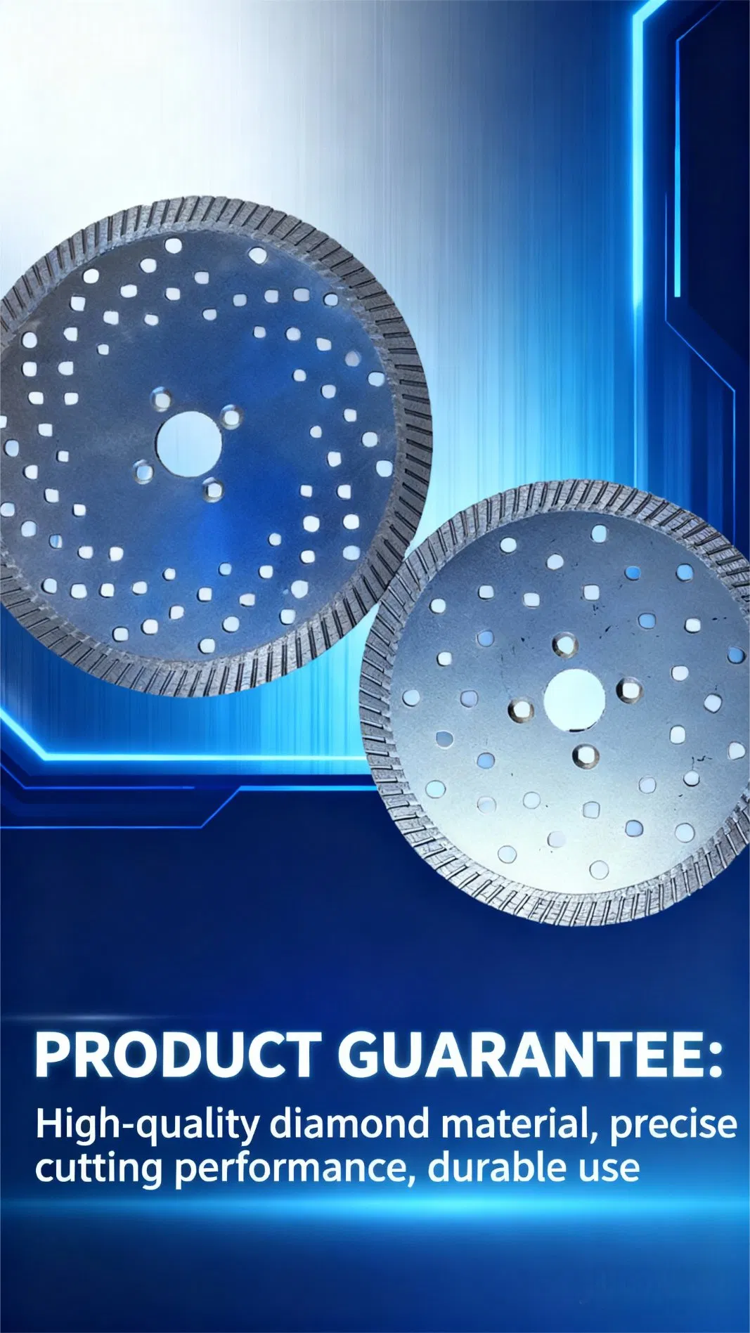 230mm Premium Turbo Diamond Saw Blade - Precision Engineered Brick & Tile Precise Cutting Application