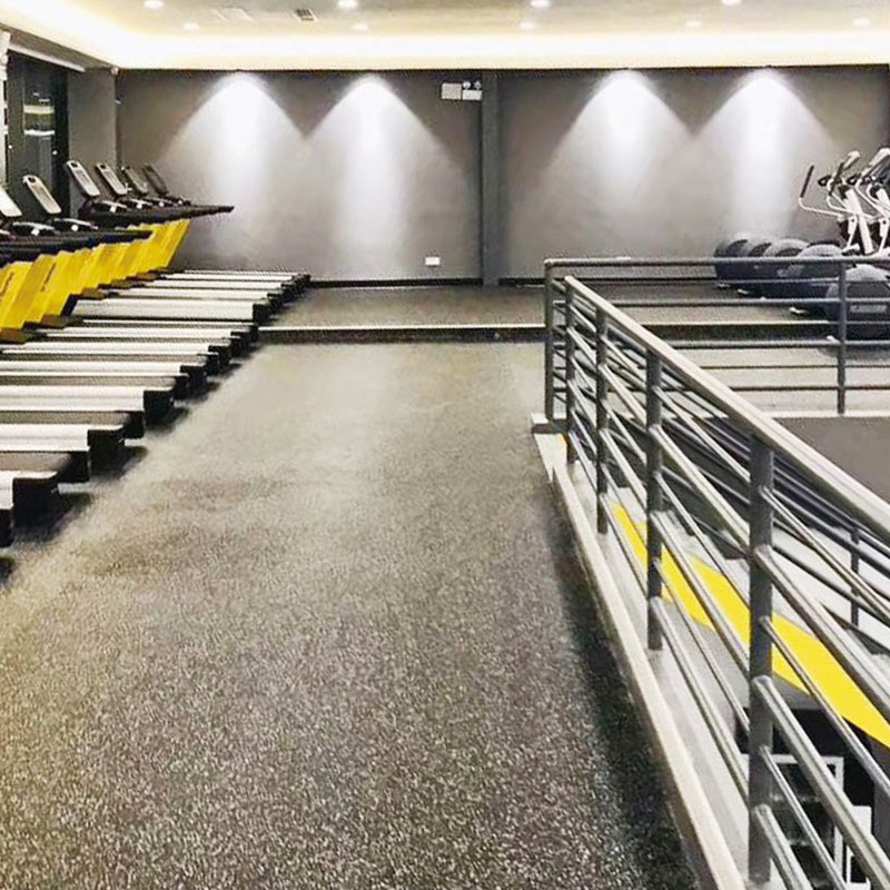 Interlocking Rubber Gym Floor Mat Rolls Inodor (Commercial)