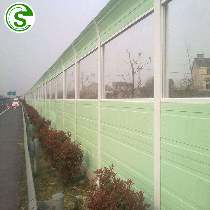 Perforated Mesh Noise Reduction Barrier Fences Fireproof Acrylic Sound Barrier Panel