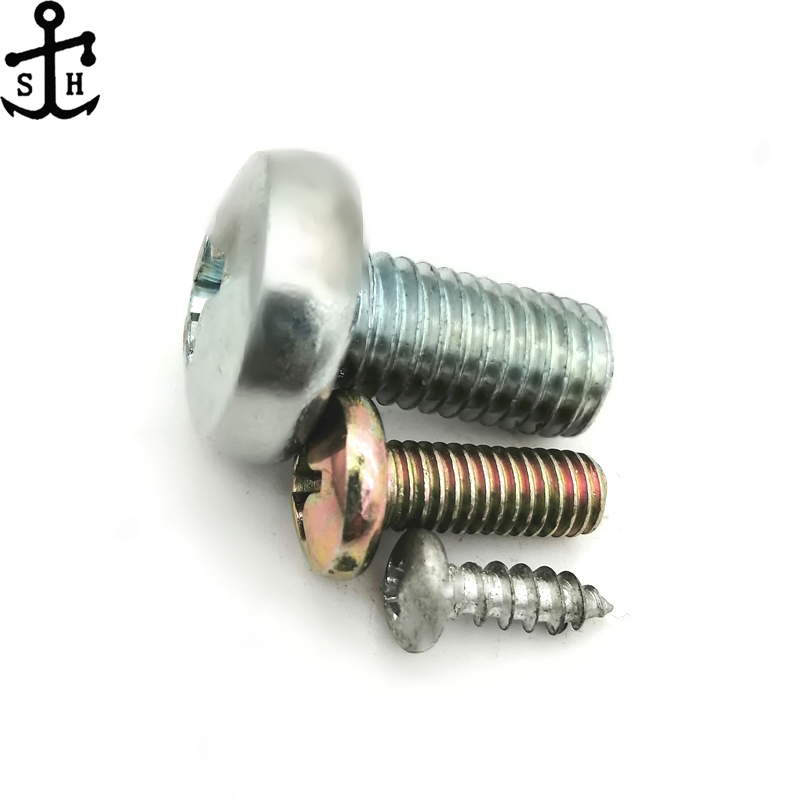 Zinc Plated Silver Pan Head Self Tapping Screw for Metal Sheet Made in China