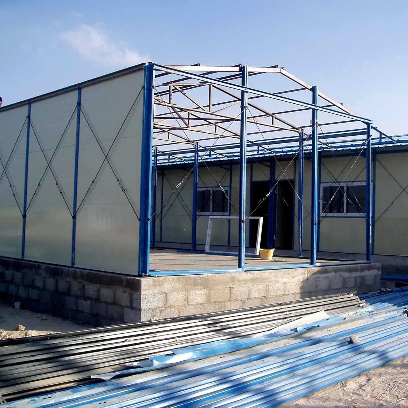 Modular Worker Dormitory Temporary Mobile Prefab House Sandwich Panel Prefabricated Portable K Type Houses