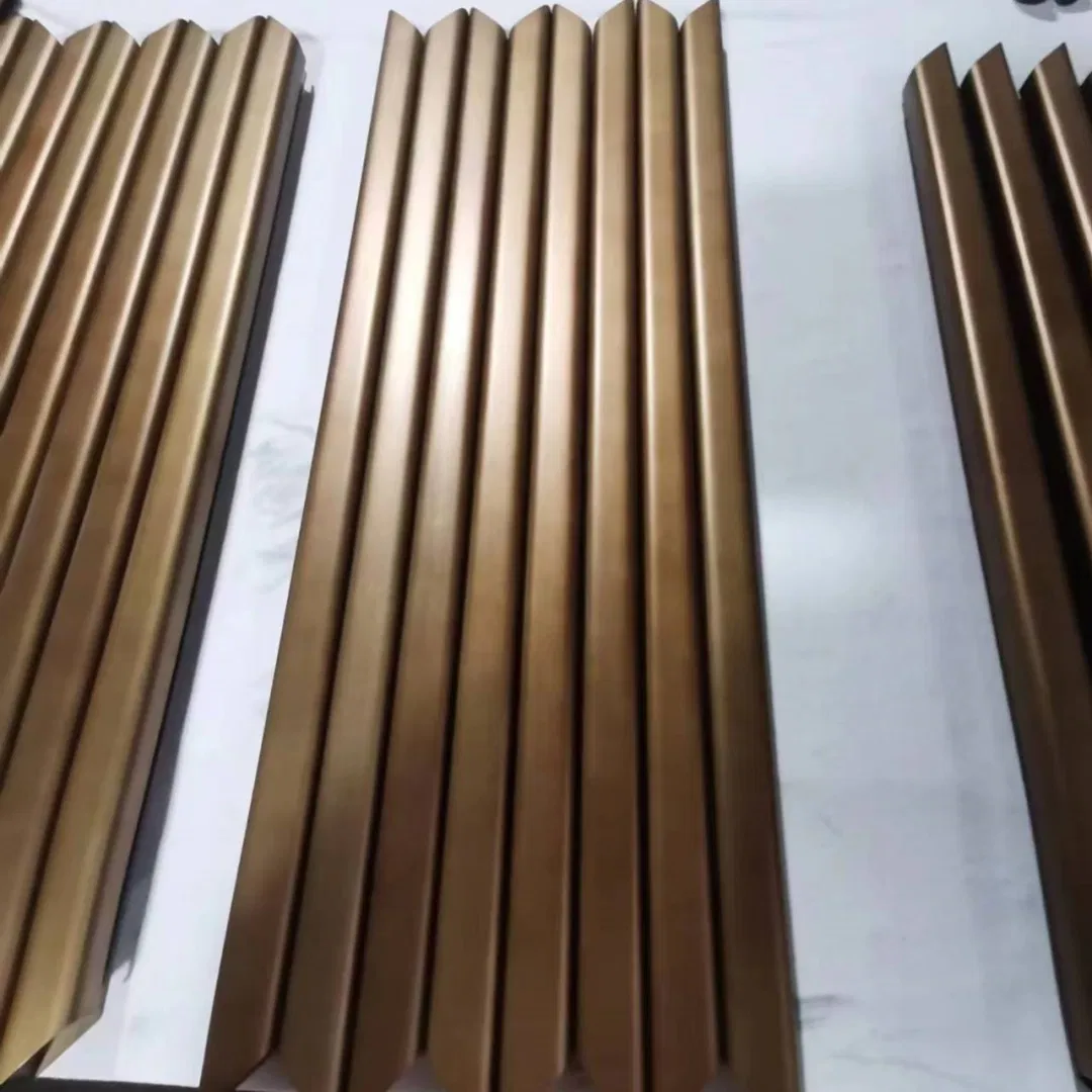 Decoration Material Stainless Steel Pipe in PVD Bronze Color