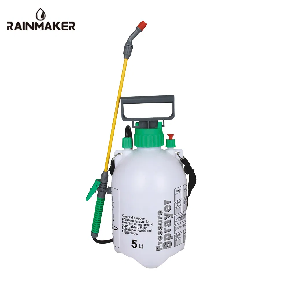 Rainmaker 5 Liter Garden Plastic Portable Weed Manual High Pressure Shoulder Sprayer