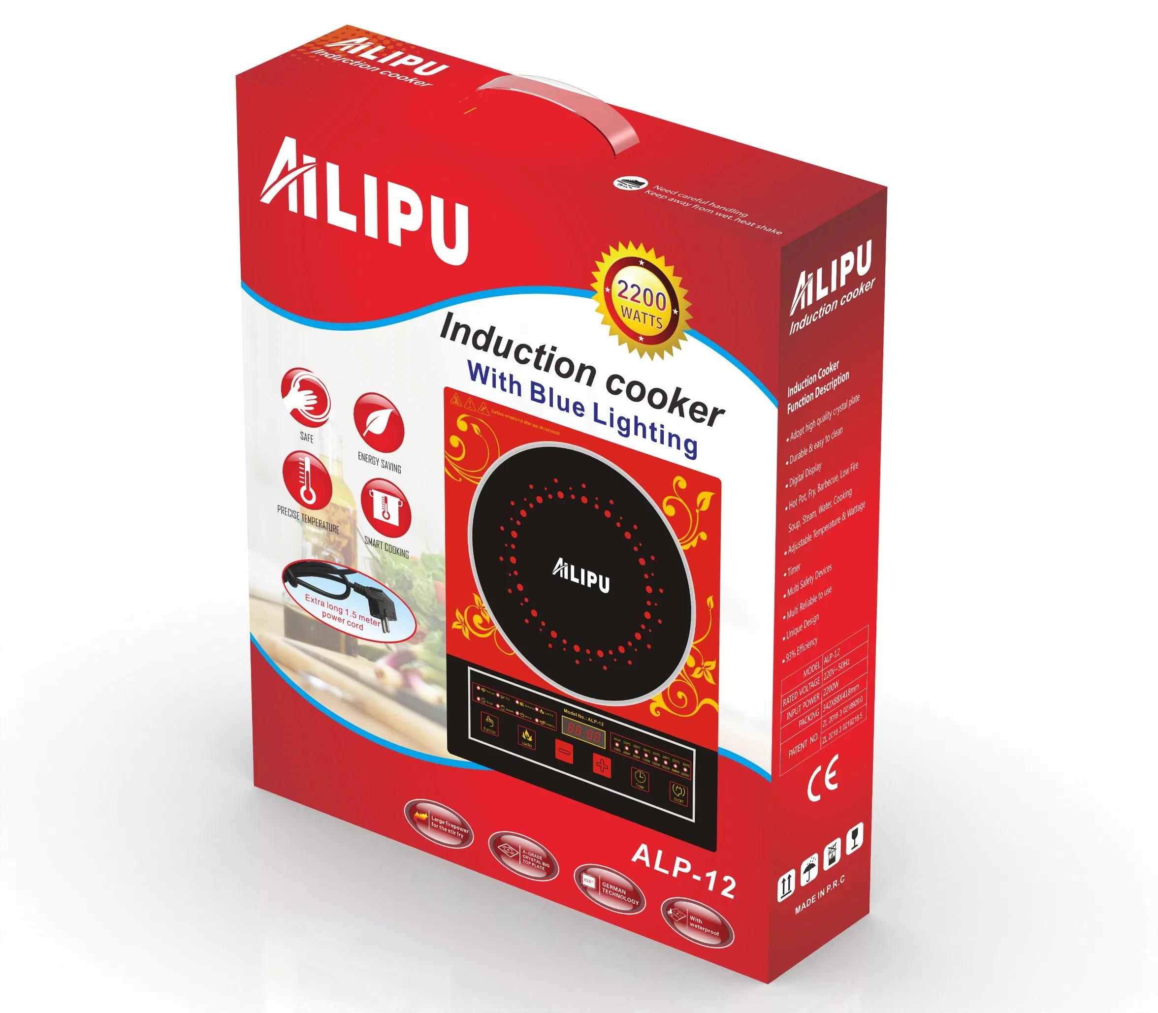 Original Factory Ailipu ALP-12 2200W 2400W electric induction cooker stove