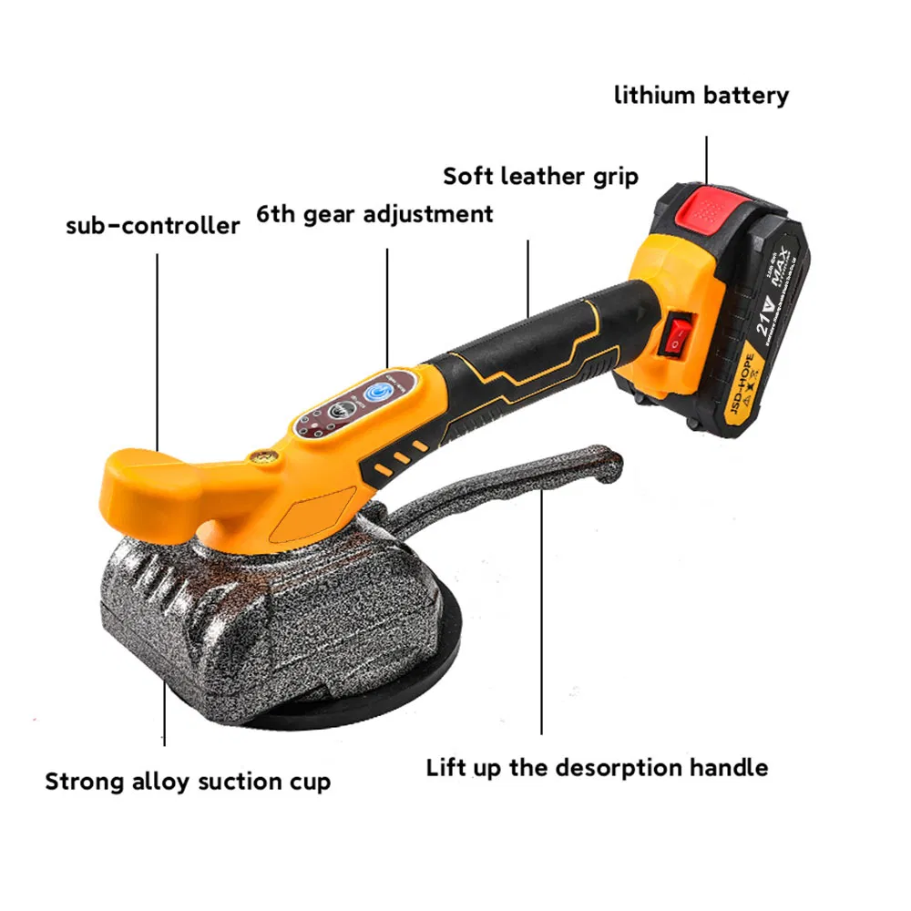 Electric Tile Laying Machine with High-Frequency Vibration to Prevent Warping