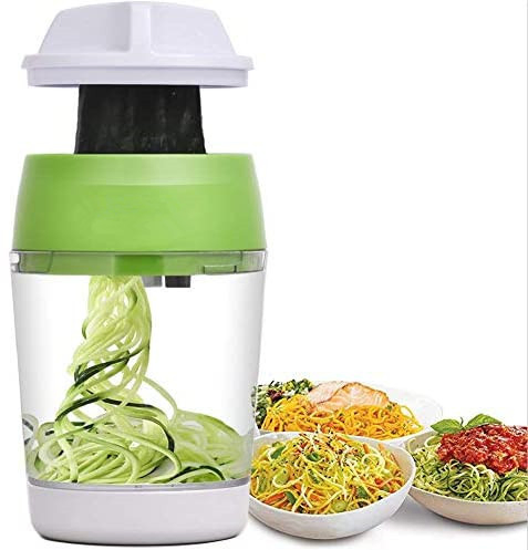 Tops Sell Handheld Spiralizer Vegetable Slicer 5 in 1 Spiralizer Grater Slicer