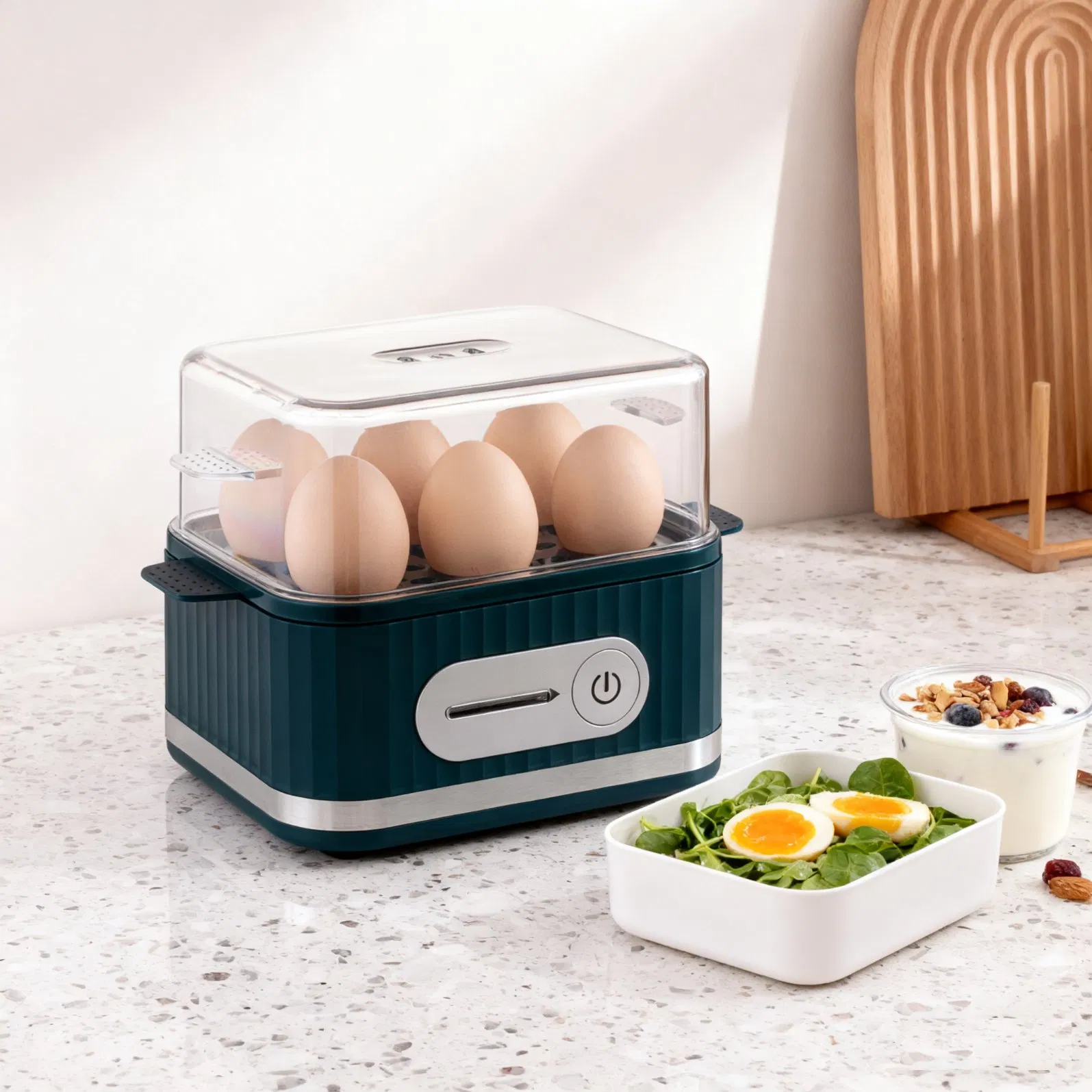 Mechanical Egg Cooker with Timer for 6 Eggs 400W Chinese Origin