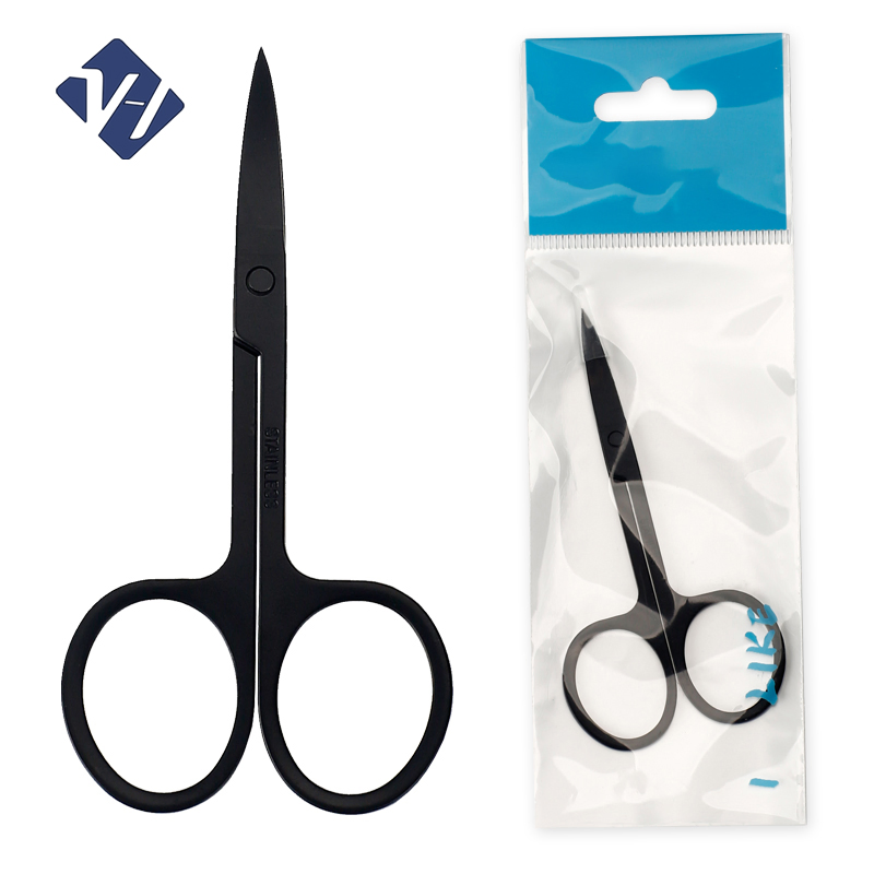 Wholesale Eyelash Scissors for Eyelash Extension and Eyebrow Stainless Steel Make up Scissors with Print Logo