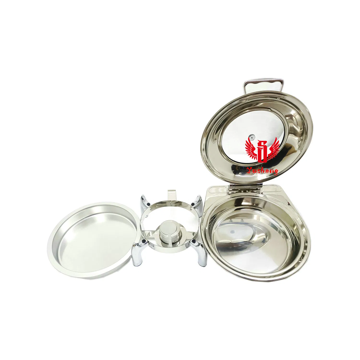 Visible Lid Hydraulic Round Bracket Chafing Dishes China Offer Directly Buffet Dish