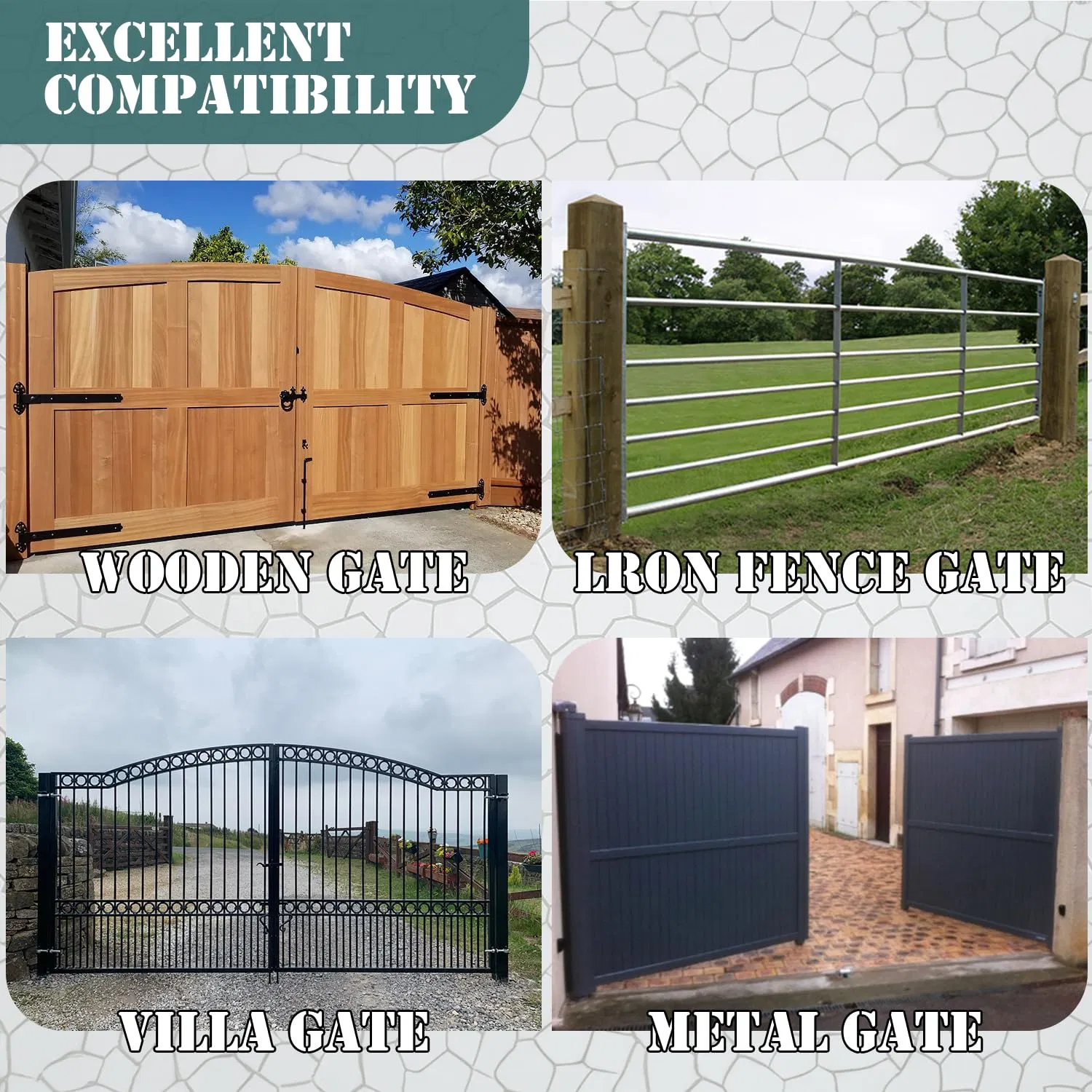 6 Inch Door Wheel Caster for Tube, Wood Gates in Retail Package