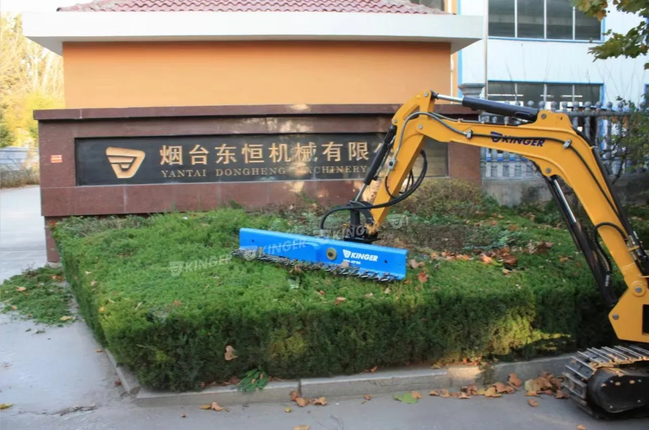 Kinger High Efficiency Long Extension Bar Garden Tool Roadside Plant Loader Excavator Tractor Attach Long Reach Greeb Hedge Machine