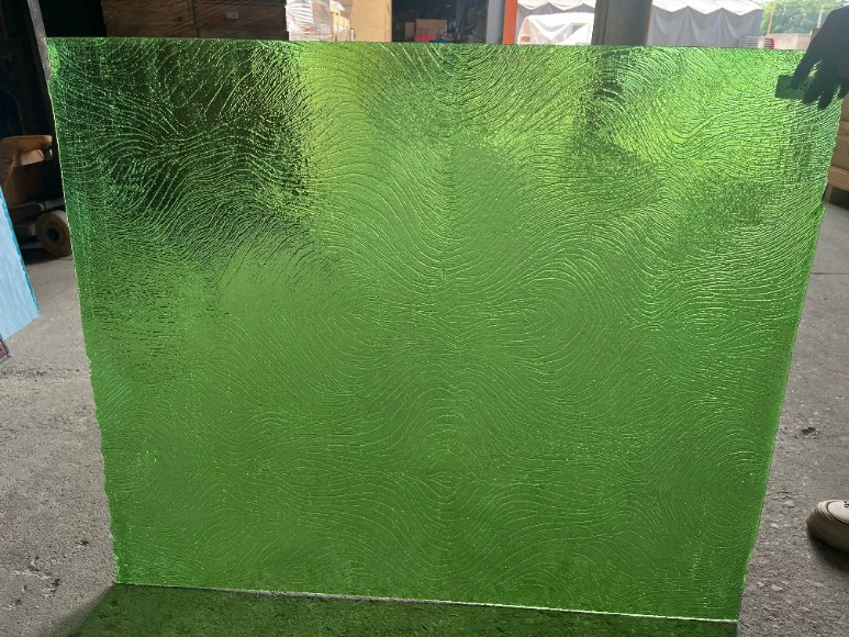 2mm 3mm Green Tinted Colored Stained Glass 782X960mm
