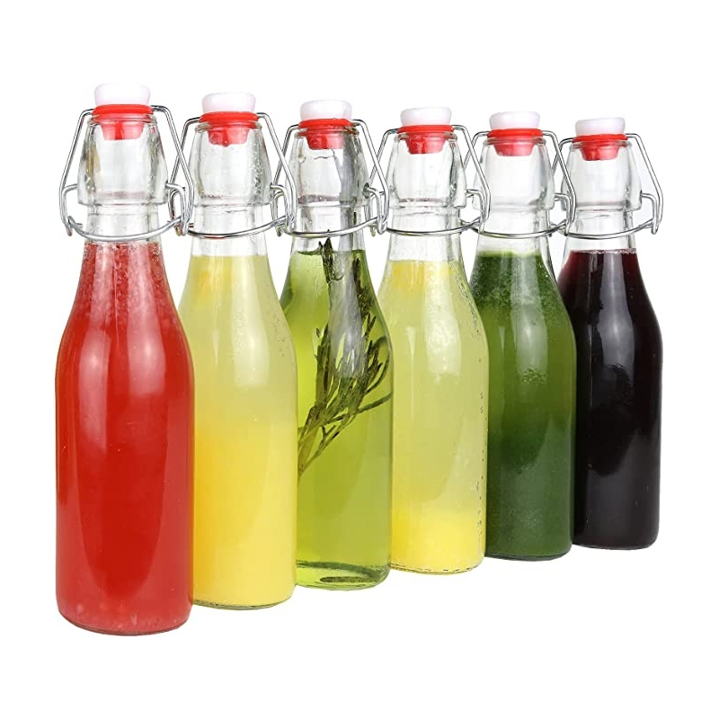 Wholesale Mini Edible Recycle 100ml 250ml 500ml Olive Oil Bottle Glass with Swing Top
