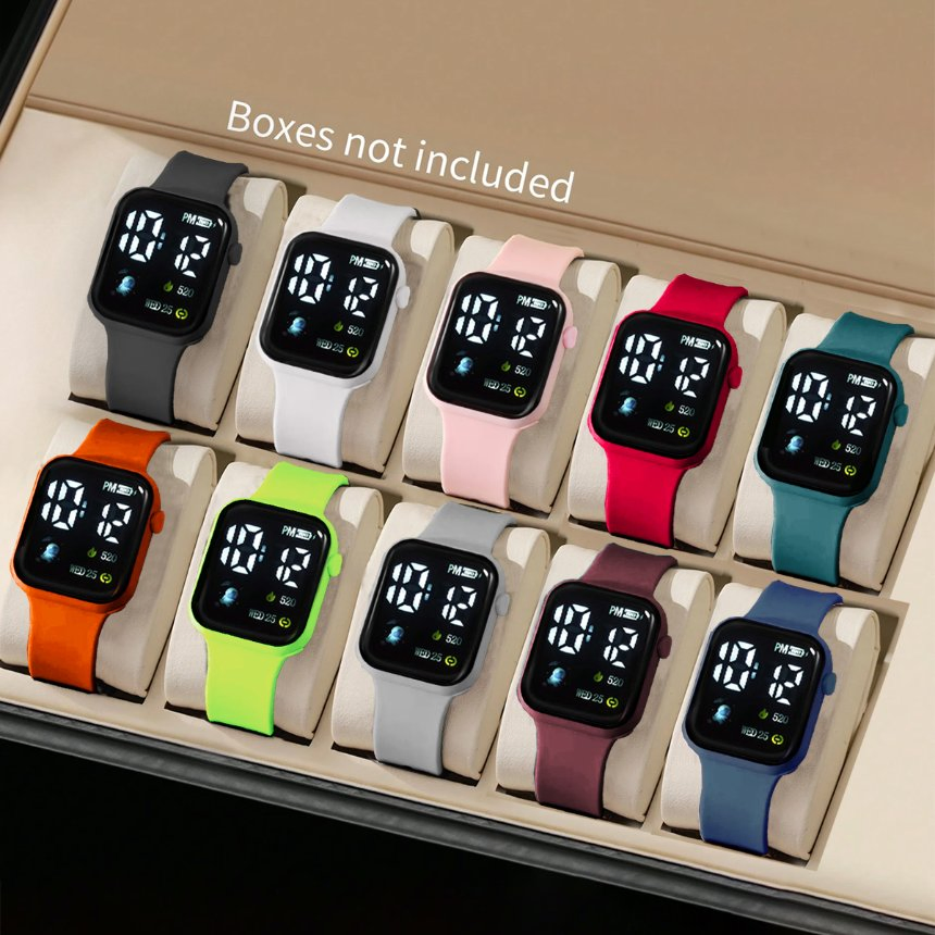 Ten Color Watch Set Teenager Child Gift Cute Girl Boy Sports