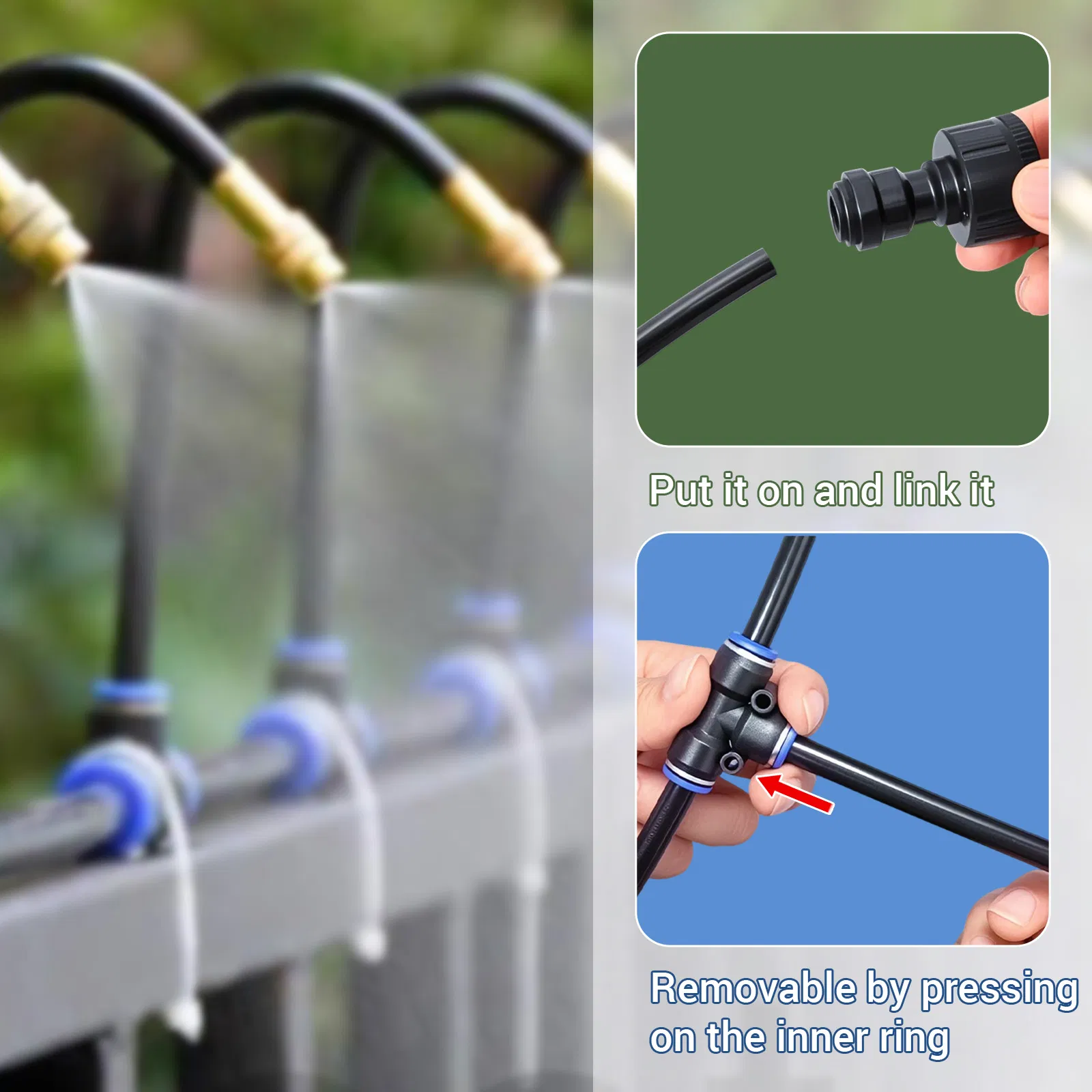 Easy-Install Foggong Drip Irrigation System Outdoor Mist Cooling System