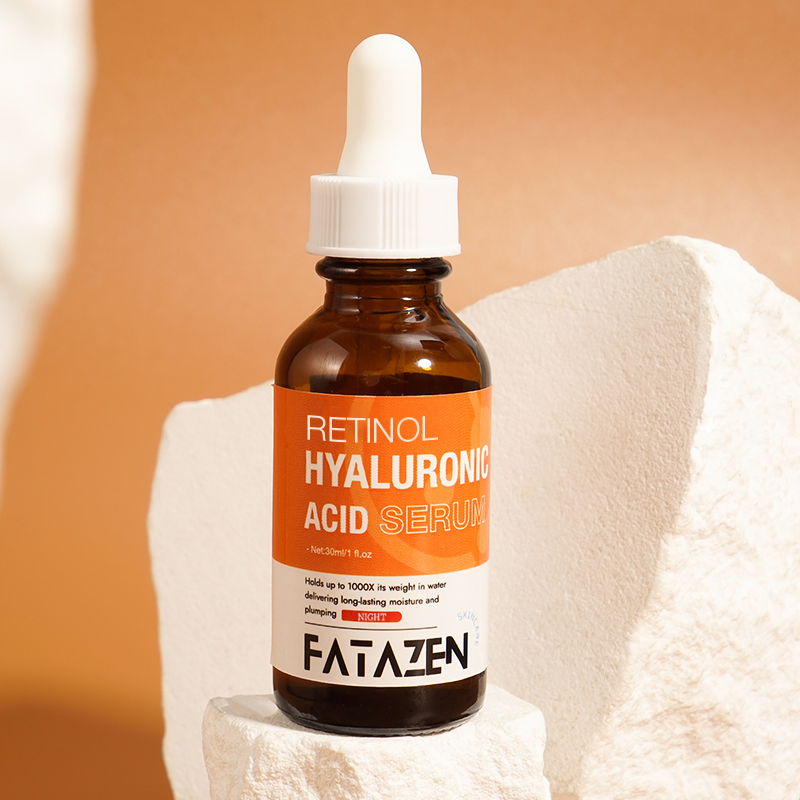 Retinol Hyaluronic Acid Night Essence Skincare Whitening Hydrating Anti-Aging Facial Serum