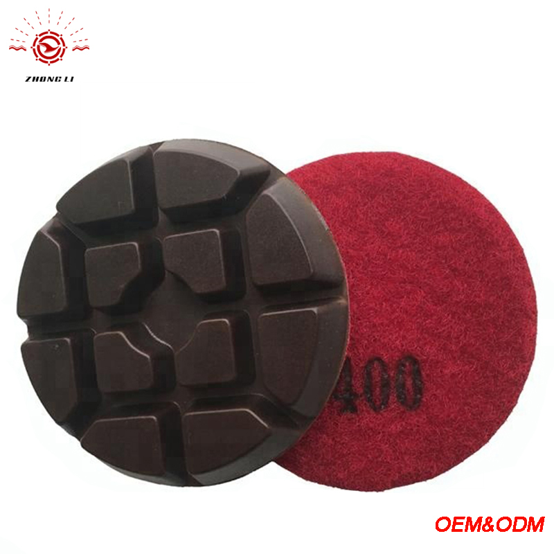 Diamond Abrasive Resin Bond Floor Polishing Pad for Angle Grinder