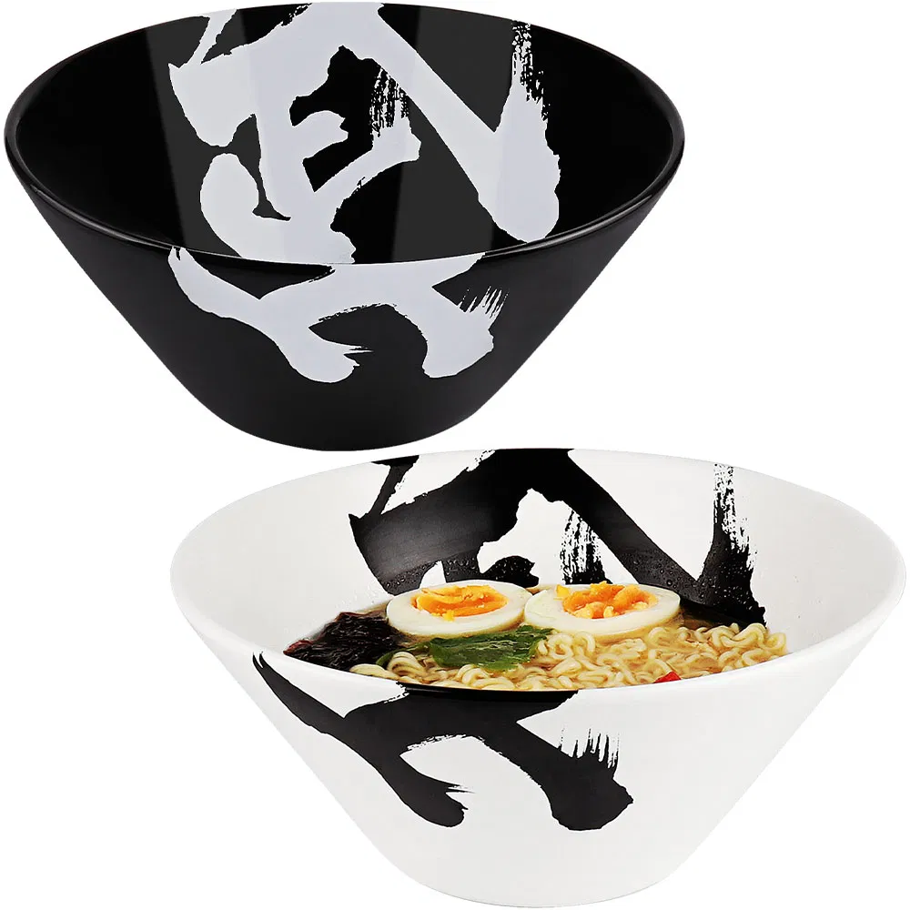 Custom Japanese Style Kitchen Noodle Bowl Large Porcelain Ramen Bowl