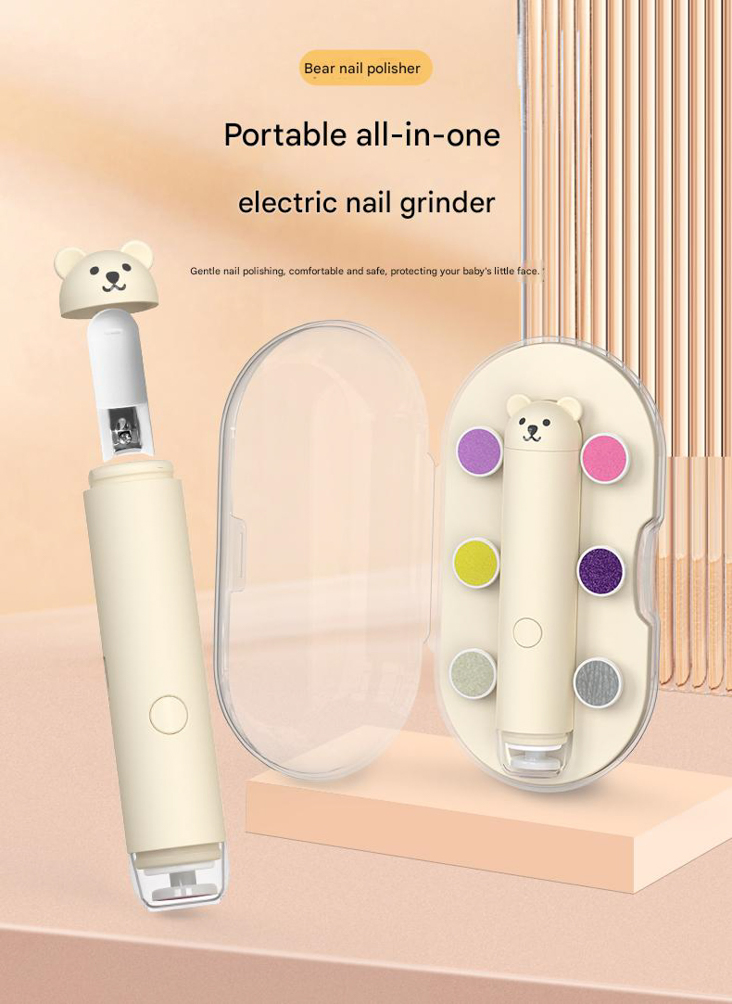 Top Selling Electric 360-Degree Grinding Nail Trimmer Low Noise Baby Grooming Kit