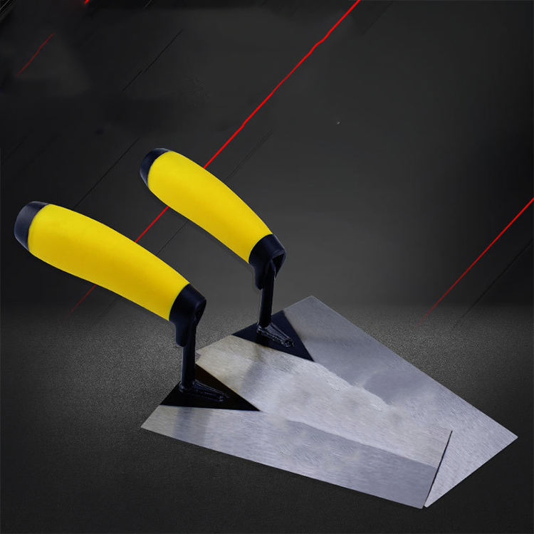 Stainless Steel Mason's Tool Bricklaying Trowel with Plastic Handle