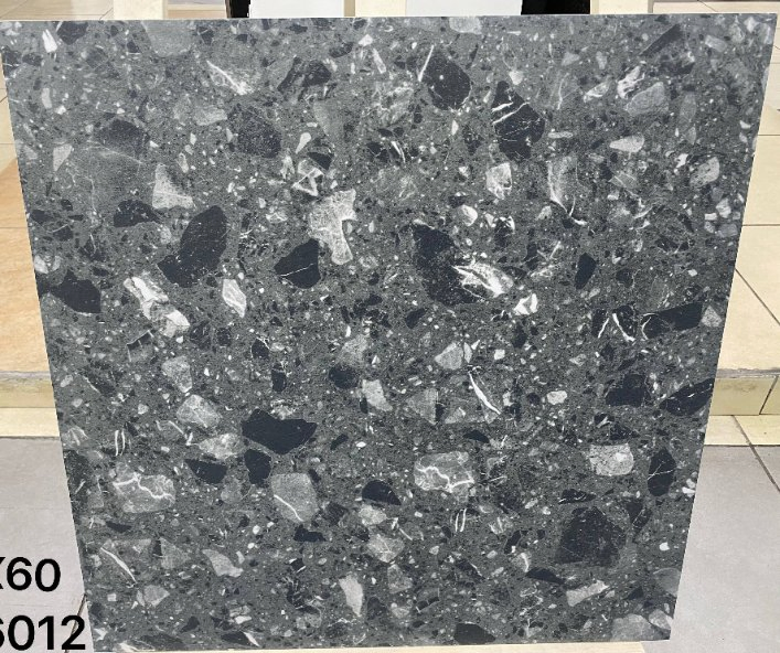 Керамогранитная плитка 600x600 мм матовая терраццо