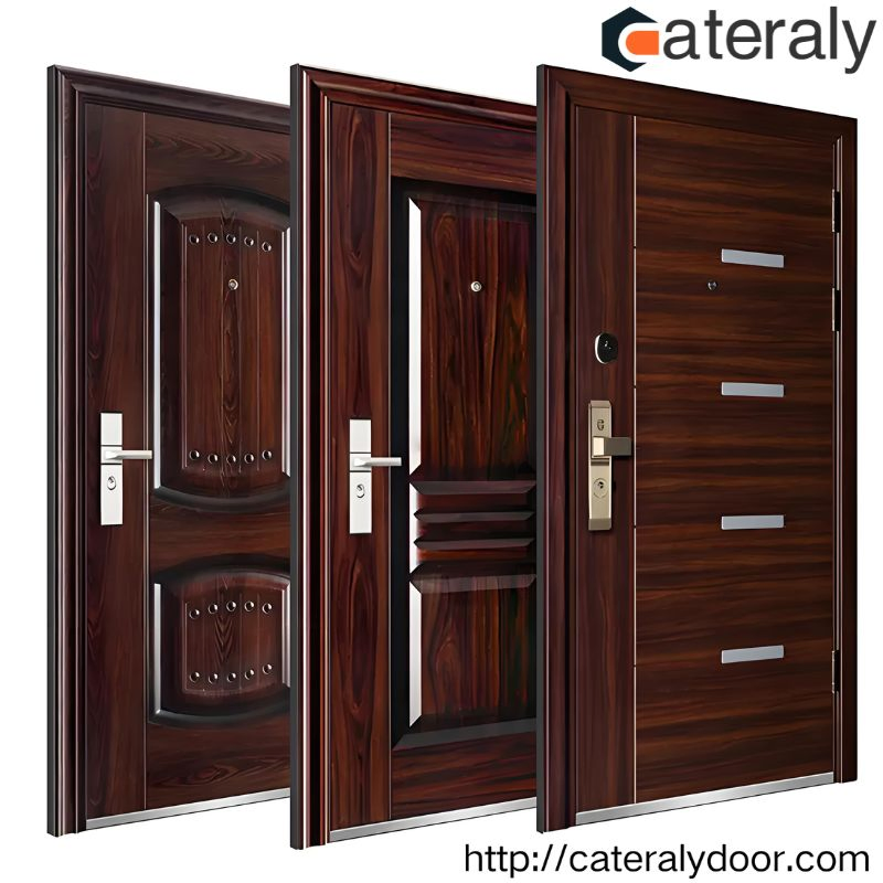 Cateraly Durable Soundproof Residential Door with Adjustable Hinges for Easy Installation with Hardware