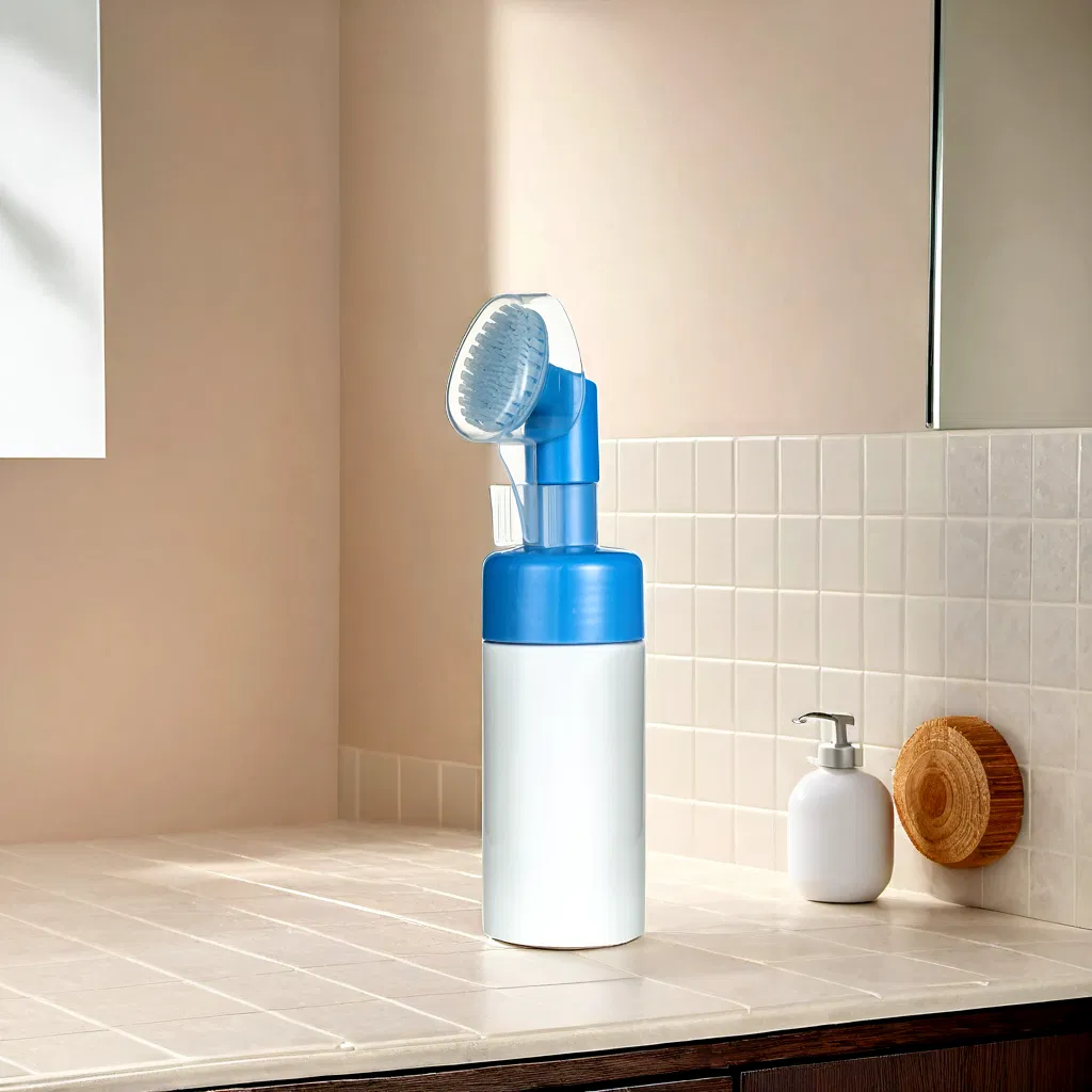 Soft Silicone Brush Soap Dispenser Pump with 43mm Neck