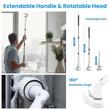 Набор премиум щеток для уборки с аккумулятором