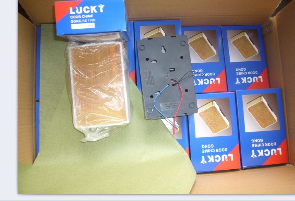 Lucky Mechanical Strike Dingdong Doorbell with Color Paper