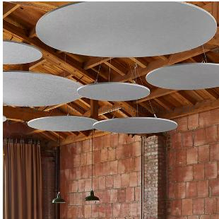 Acoustic 30mm Fiber Glass Wool Insulation Ceiling Tile Suspension Soundproof Ceiling Panels