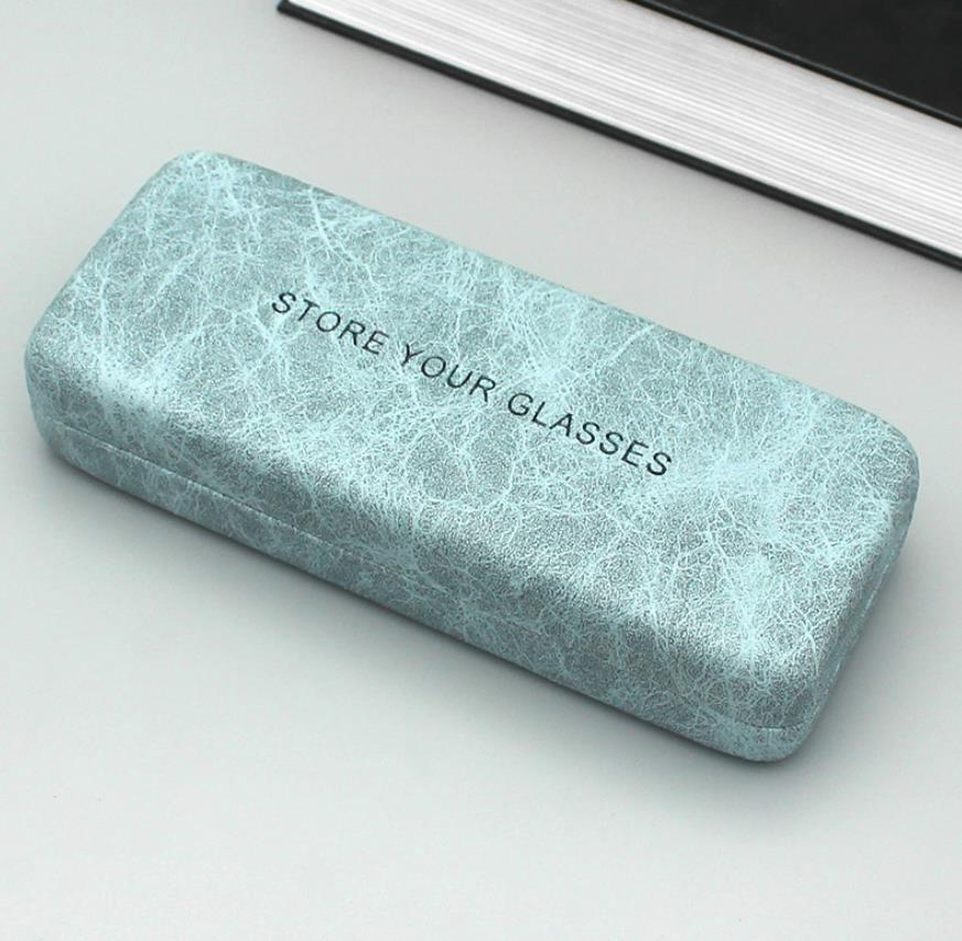 PU Sunglasses Hard Cases OEM Custom Logo Metal Spectacle Sunglasses Case