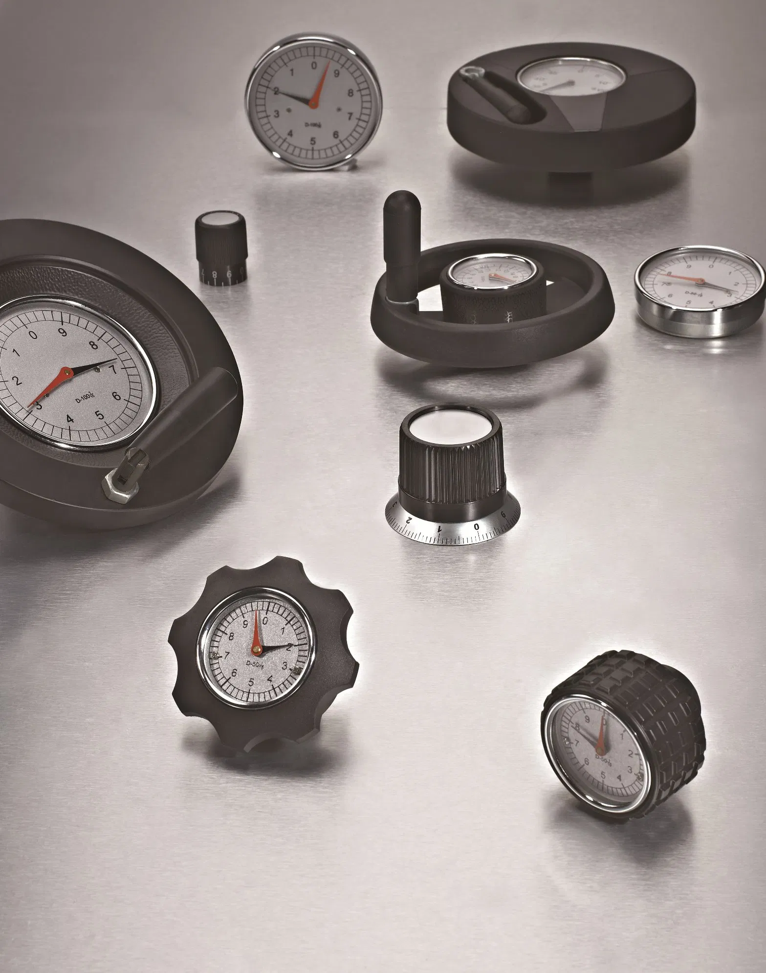 Whole Zinc Aluminum Alloy Control Handwheels with Indicators for Machine Parts