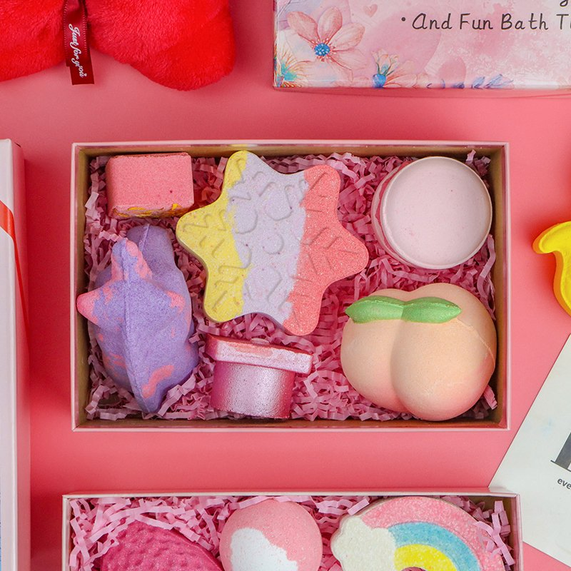 Custom Logo Vegan Friendly Aromatherapy Relaxing Bath Bombs Gift Set